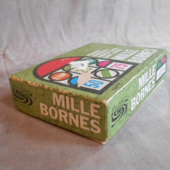 Vintage 1962 Mille Bornes Card Game Complete Parker Brothers Green Box - Picture 9 of 10